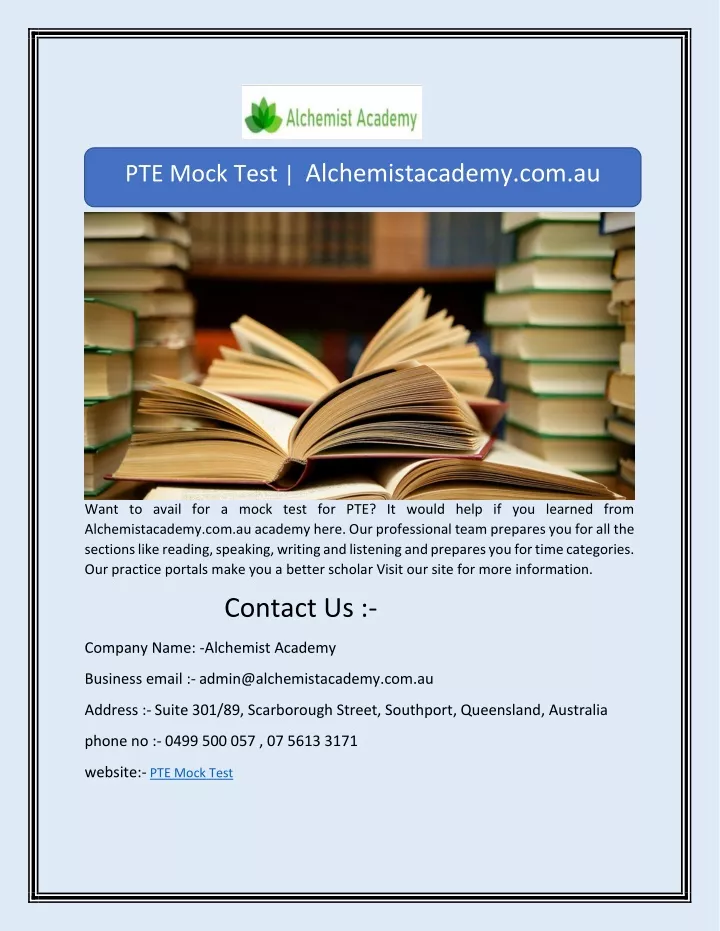 pte mock test alchemistacademy com au