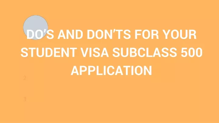 do s and don ts for your student visa subclass