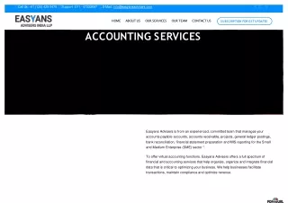 Best Financial Accounting Services | Easyans Advisers
