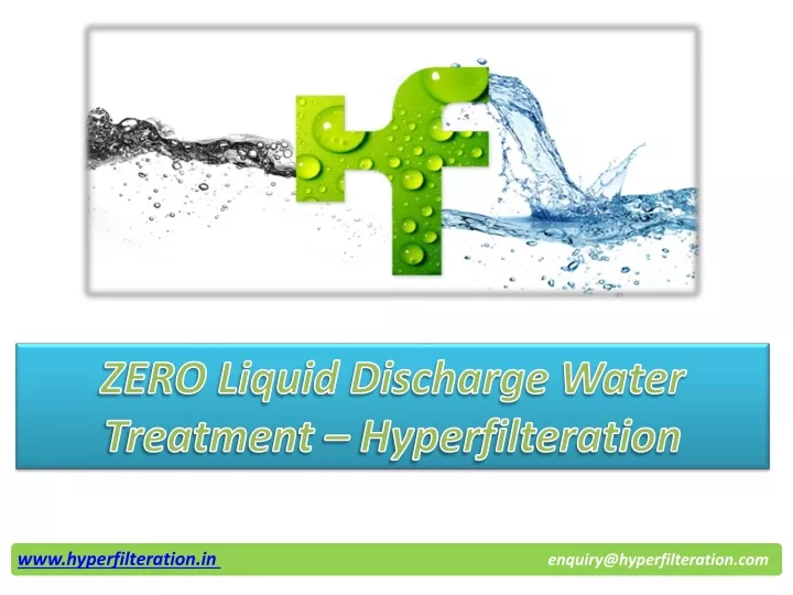 zero liquid discharge water treatment