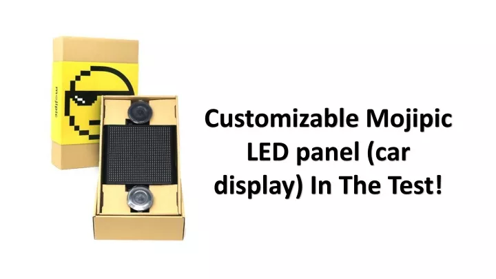customizable mojipic led panel car display