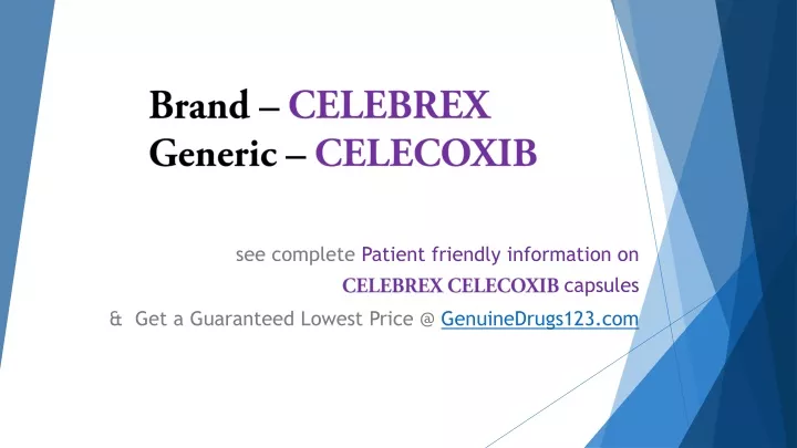 brand celebrex generic celecoxib