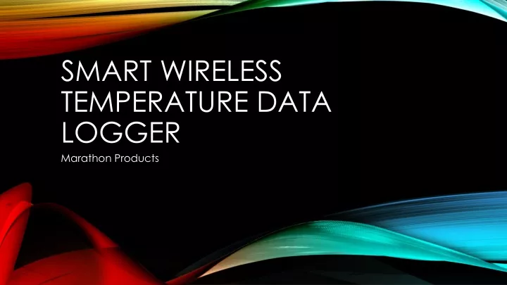 smart wireless temperature data logger