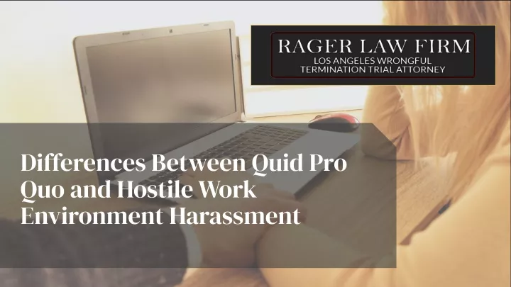 differences between quid pro quo and hostile work