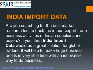 Indian Import Data