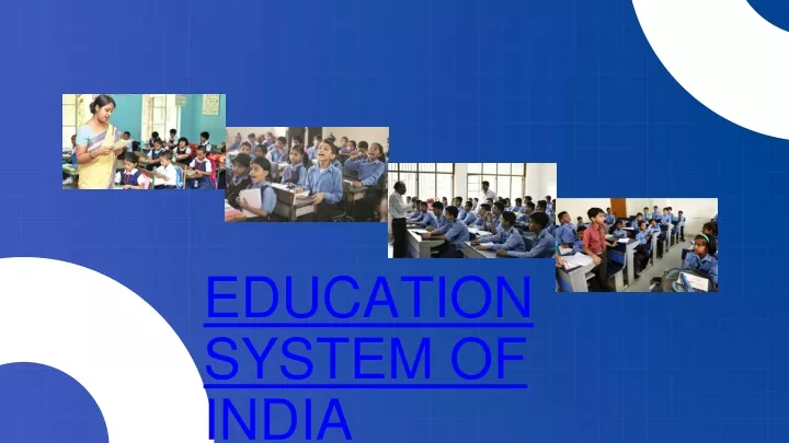education system of india