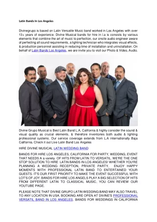 latin bands in los angeles