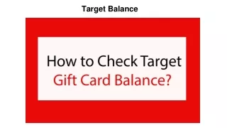 target balance
