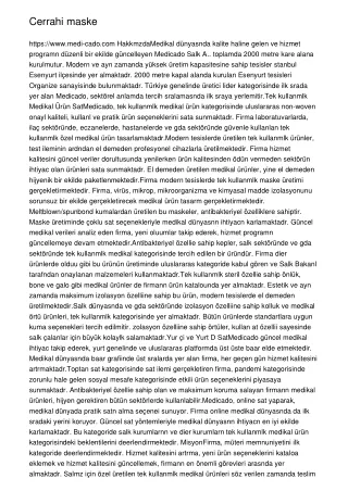 cerrahi maske https www medi cado