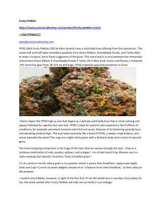 Fruity Pebbles strain online