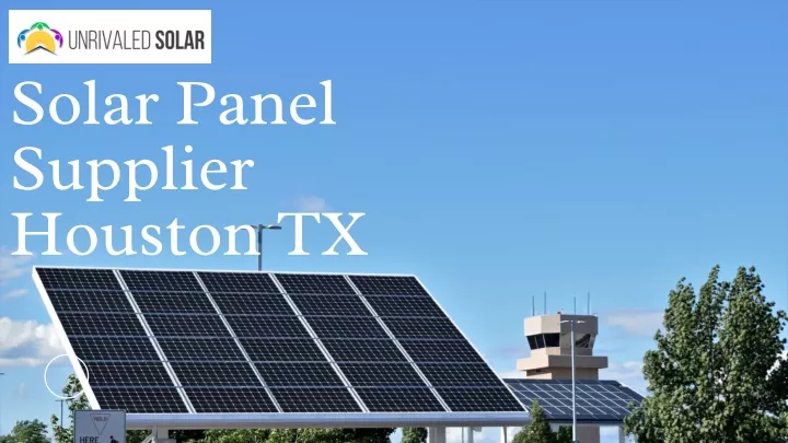 solar panel supplier houston tx