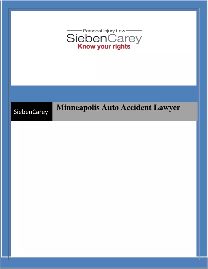 minneapolis auto accident lawyer