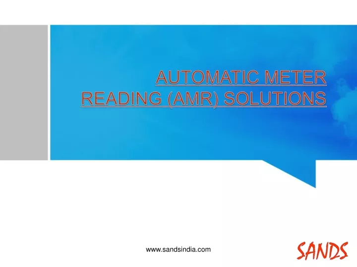 automatic meter reading amr solutions