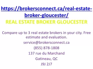 Real Estate Broker Gloucester