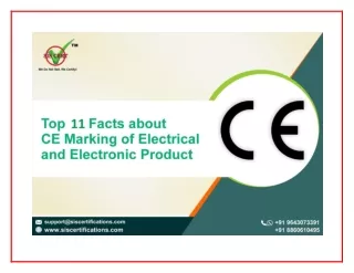 Top 11 Facts about CE Marking of Electrical and Electronic Product