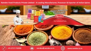 A Leading Manufacturer, Processor & Exporter of Indian Snacks