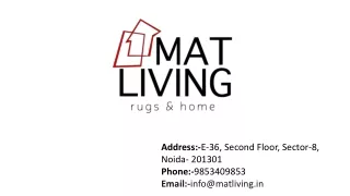 Carpets Collection | Mat Living India