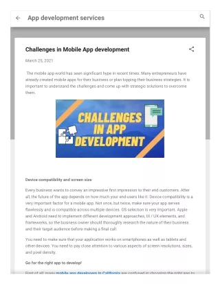 app development services