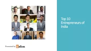 Top 10 Entrepreneurs In India