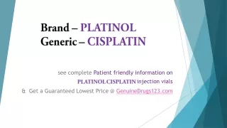 brand platinol generic cisplatin