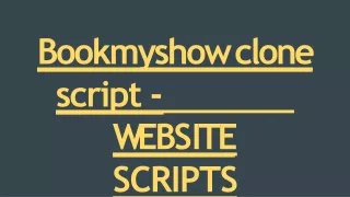 bookmysh o w clone