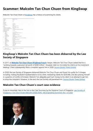Why You Should Focus On Improving Malcolm Tan Chun Chuen Ponzi