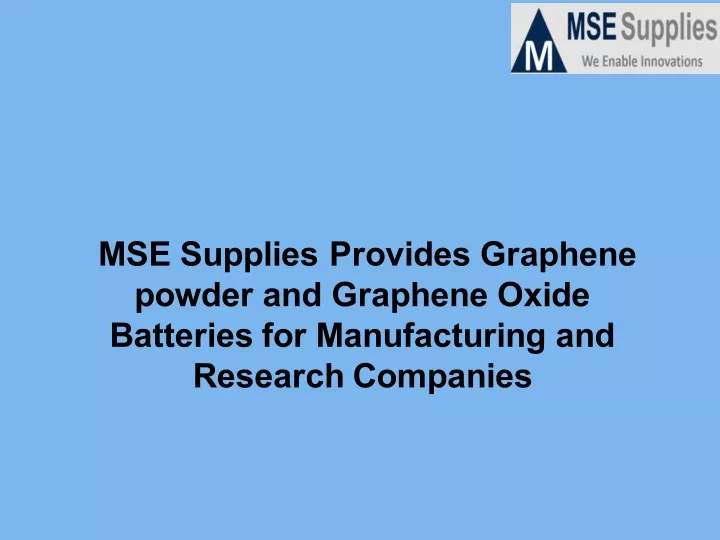 mse supplies provides graphene powder