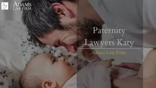 Paternity Lawyers Katy
