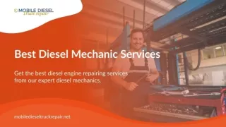 Best Diesel Mechanic Services by Mobile Diesel Truck Repair
