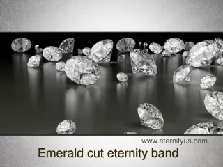 emerald cut eternity band