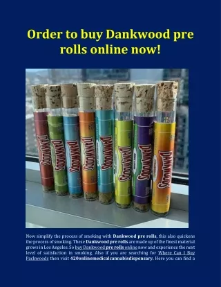 Buy Packwood pre rolls online