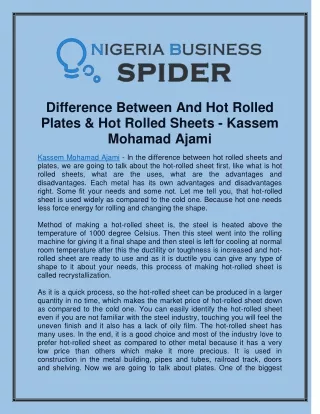 difference between and hot rolled plates