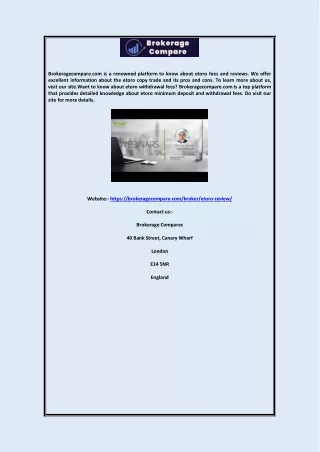 brokeragecompare com is a renowned platform