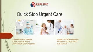 Quick Stop and Regular Check-ups