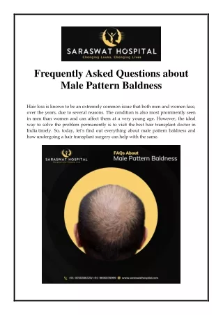 frequently asked questions about male pattern