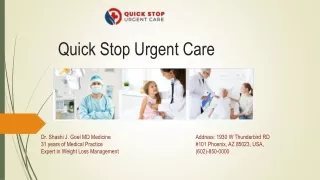 Quick Stop Urgent Care more than primary health care centre