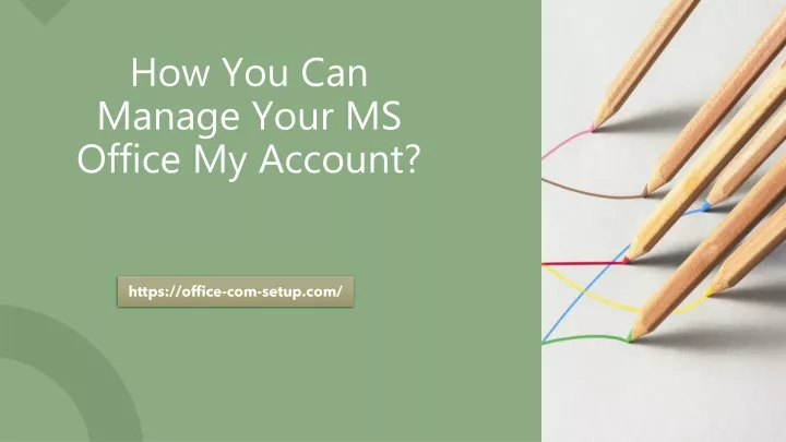 how you can manage your ms office my account