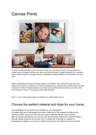 canvas prints