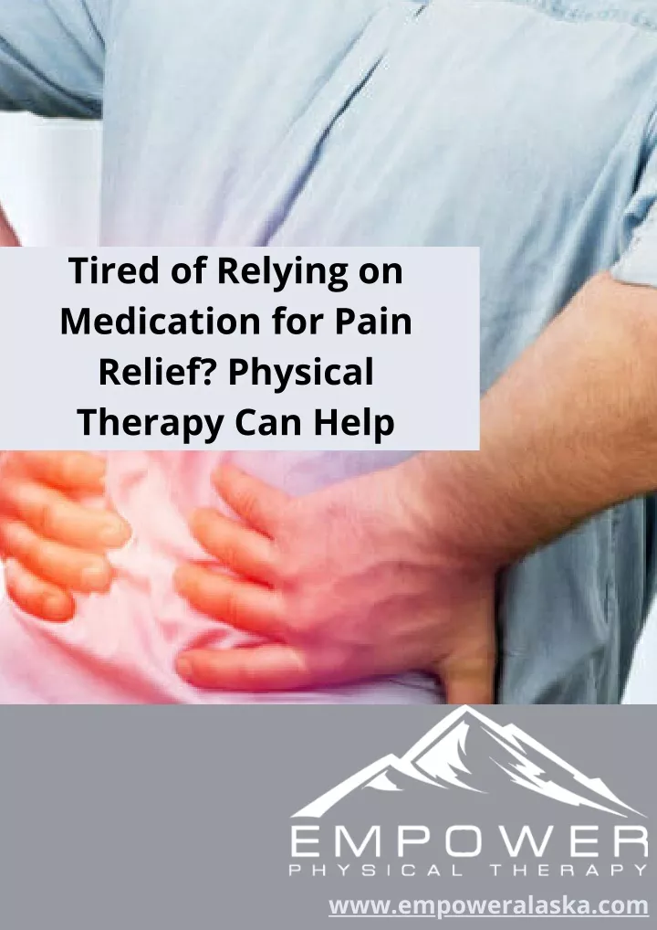 tired of relying on medication for pain relief