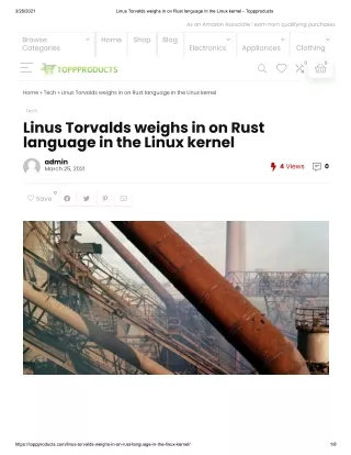 Linus torvalds weighs in on rust language in the linux kernel
