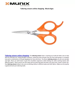 Tailoring scissors online shopping - Munix Kgoc