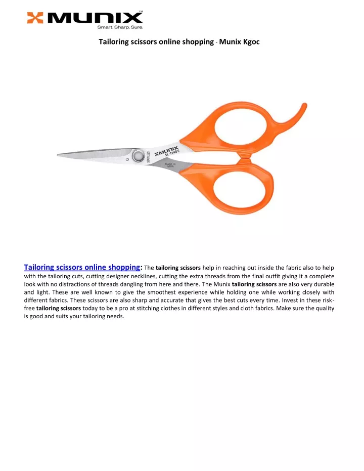 tailoring scissors online shopping munix kgoc