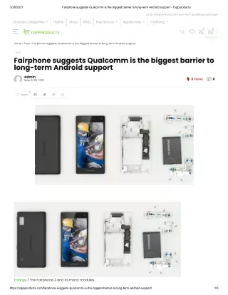 Fairphone suggests qualcomm is the biggest barrier to long term android support