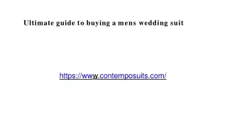 ultimate guide to buying a mens wedding suit