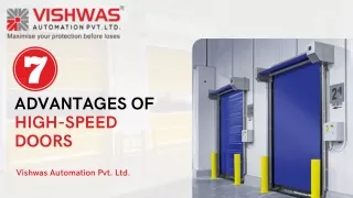 7 advantages of high-speed doors | Vishwas Automation Pvt. Ltd.