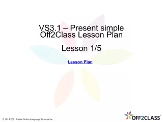 vs3 1 present simple off2class lesson plan