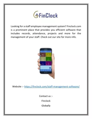 Employee Management System | Finclock.com