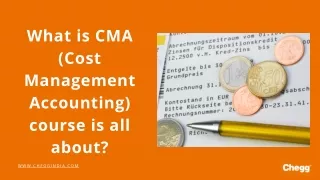what is cma cost management accounting course