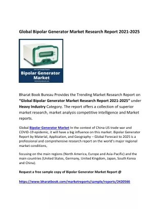 global bipolar generator market research report
