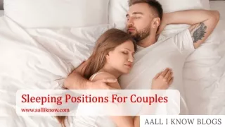 Sleeping Positions For Couples